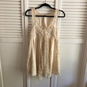 free people cream lace dress